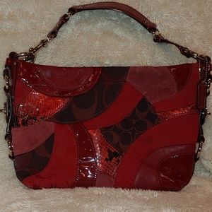 Coach suede leather purse